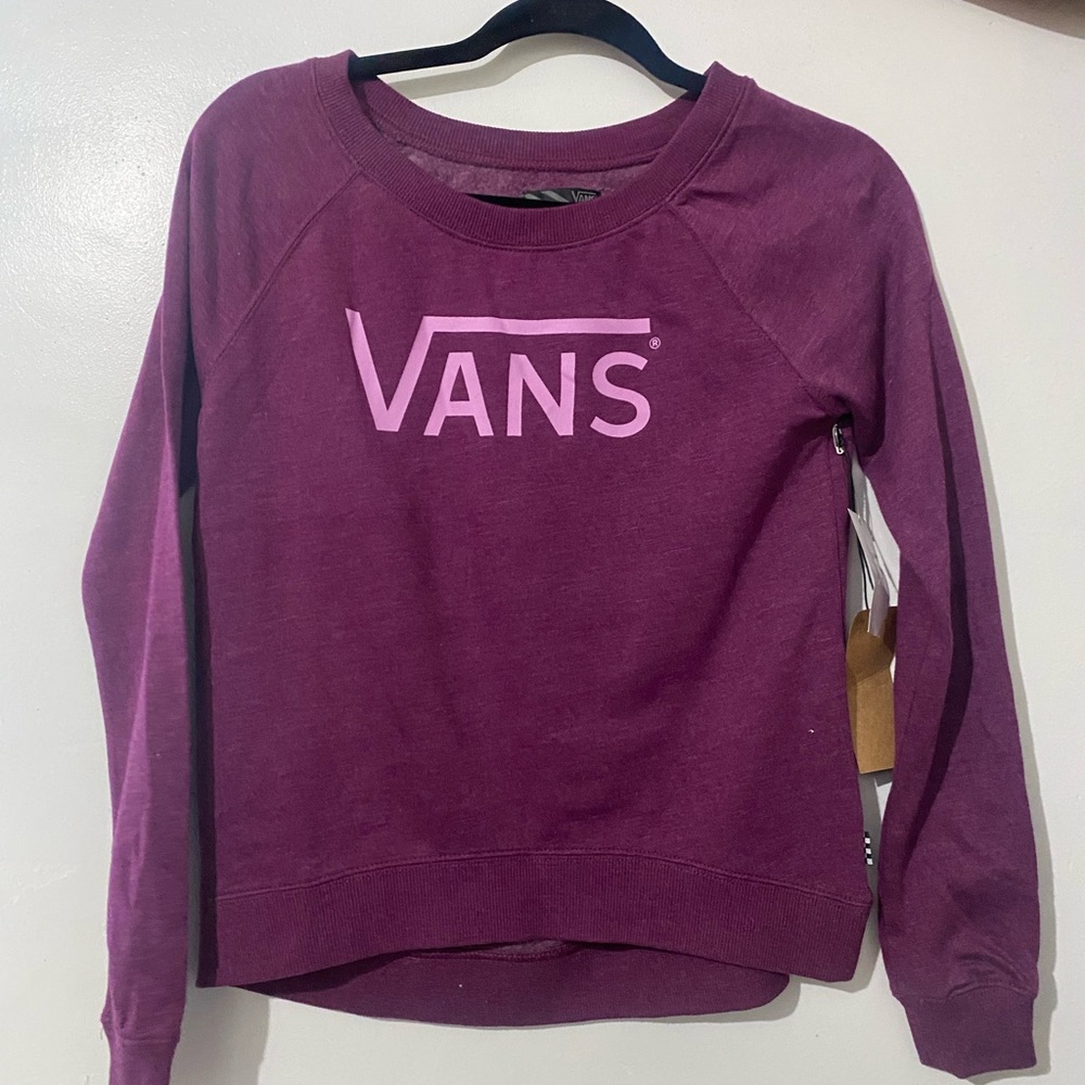 NEW- Vans Purple Crewneck